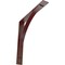 Ekena Millwork Morris Steel Bracket, Hammered Bright Red 3"W x 22"D x 22"H BKTM03X22X22MOHRE - alternate 1